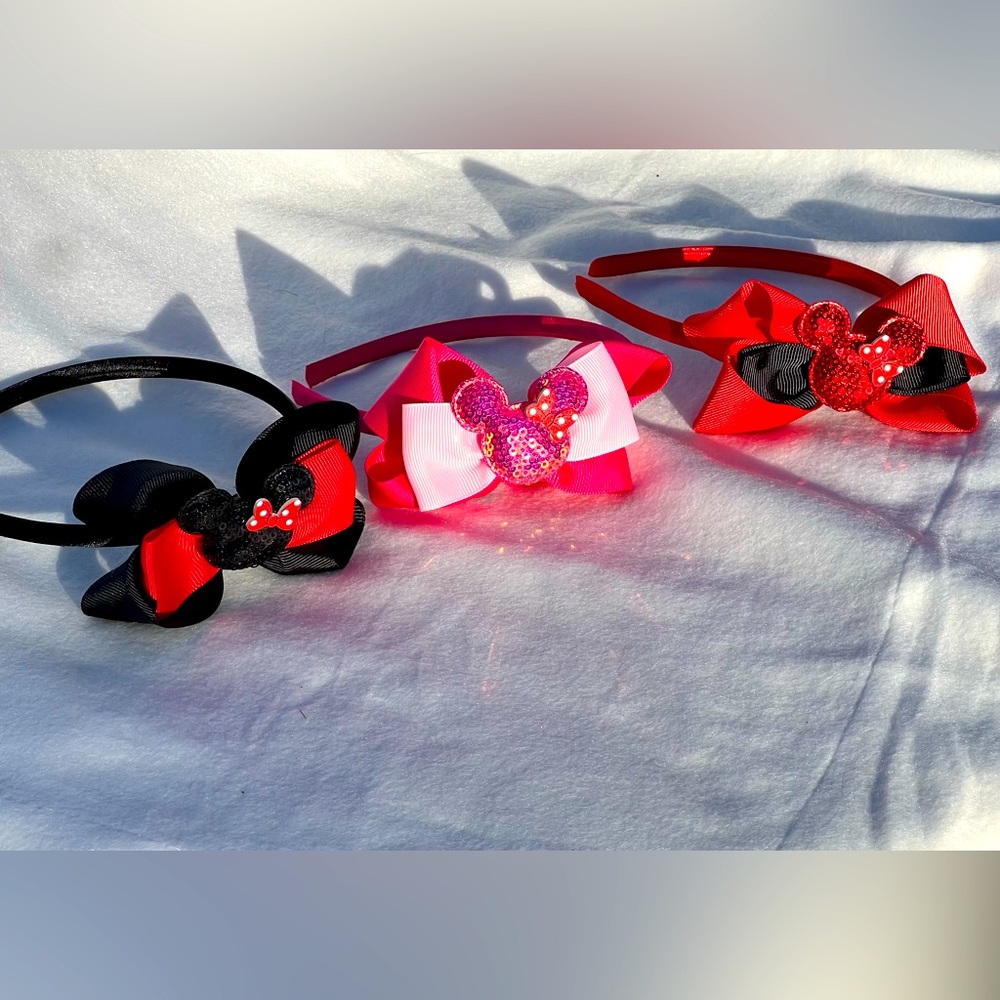 Mickey Mouse Glam Headbands set of 3